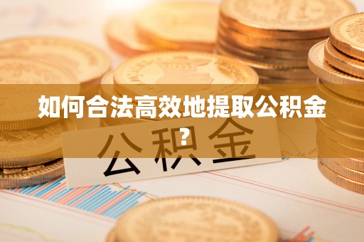 红山如何合法高效地提取公积金？